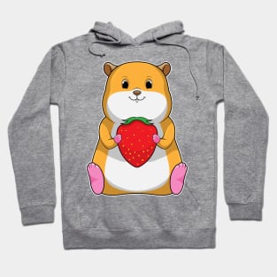 Hamster with Strawberry Hoodie